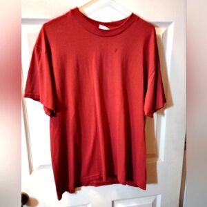 Hanes Red Short Sleeve T-shirt Size Large